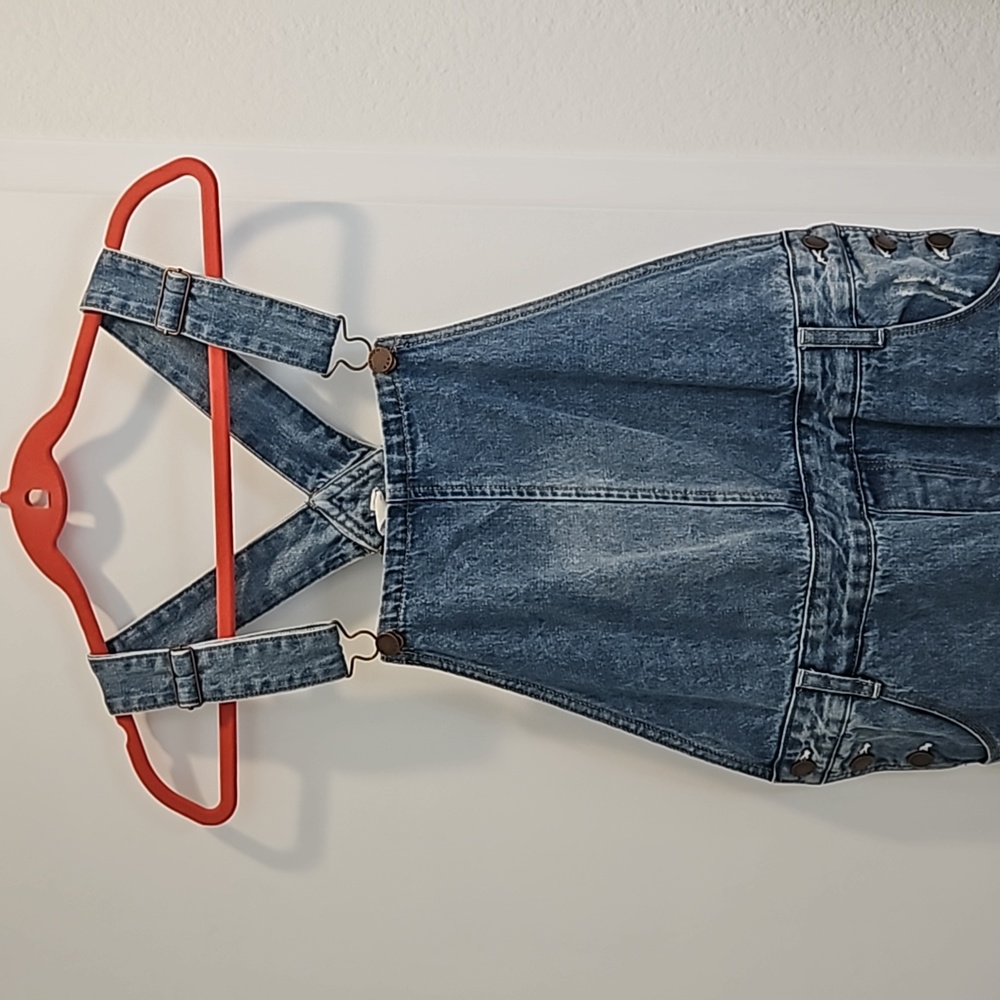 Maternity denim overalls